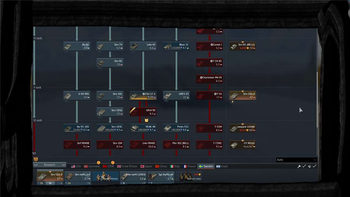 Versatile account, with all kinds of tanks